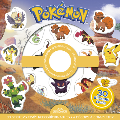 Image de Pokémon - Pochette de stickers épais repositionnables - Des scènes de cherche-et-trouve à créer à l'infini !