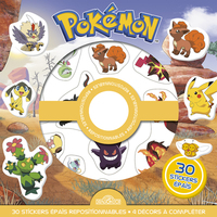 Image de Pokémon - Pochette de stickers épais repositionnables - Des scènes de cherche-et-trouve à créer à l'infini !
