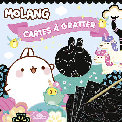 Image de Molang - Cartes à gratter Licornes