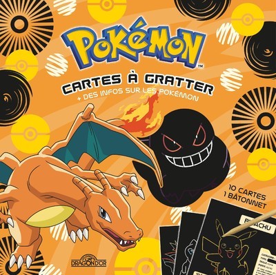 Image de Pokémon - Cartes à gratter + des infos sur les Pokémon (Dracaufeu)