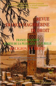 Image de France-maghreb le defi de la pluralite culturelle - religion et droit. revue fra
