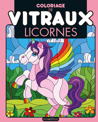 Image de Coloriage de vitraux - Licornes