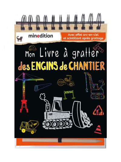 Image de mon livre a gratter des engins de chantier