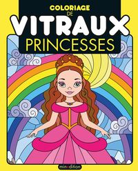Image de Coloriage de vitraux - Princesses
