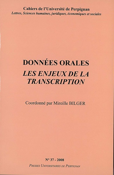 Image de Données orales. Les enjeux de la transcription