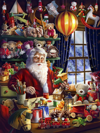 Image de Calendrier de l'Avent - L'atelier du Père Noël - Evangelisti