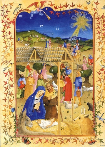 Image de CALENDRIER DE L AVENT Adoration des bergers Adam