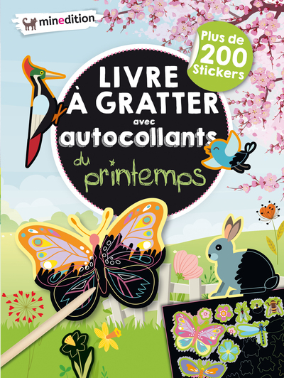 Picture of Livre à gratter avec autocollants du printemps