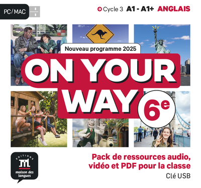 Picture of On your way 6eme - clé USB avec vidéos/audios