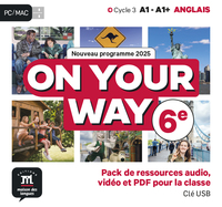 Picture of On your way 6eme - clé USB avec vidéos/audios