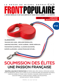 Picture of FRONT POPULAIRE N°25 - La revue de Michel Onfray - Tome 25