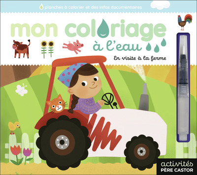 Picture of Mon coloriage à l'eau - En visite à la ferme