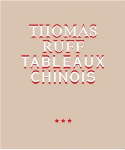 Image de Thomas Ruff Tableaux Chinois /anglais/allemand