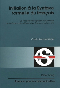 Image de INITIATION A LA SYNTAXE FORMELLE DU FRANCAIS