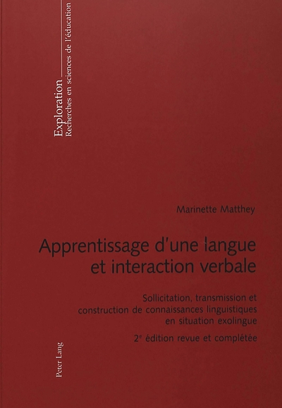 Image de Apprentissage d'une langue et interaction verbale