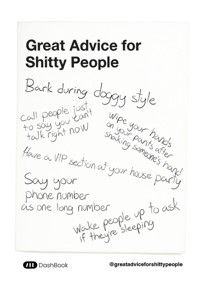Picture of Great Advice for Shitty People