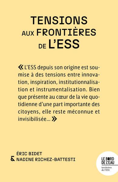 Picture of Tensions aux frontières de l’ESS