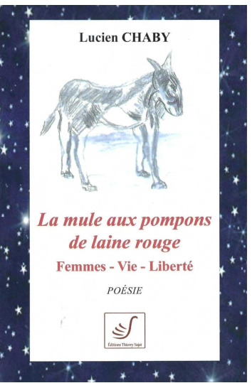 Picture of LA MULE AUX POMPONS DE LAINE ROUGE