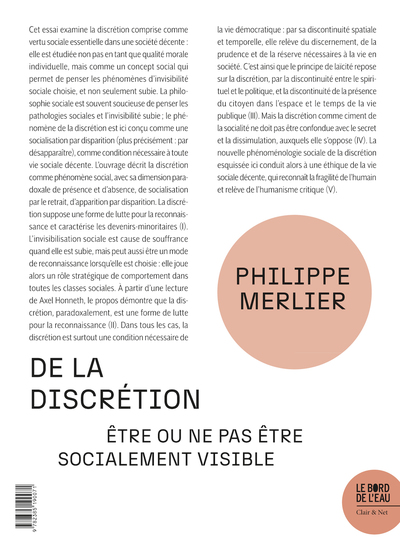 Picture of De la discrétion