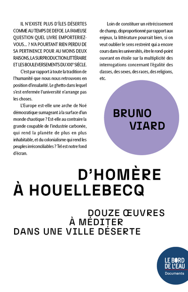 Image de D'Homère à Houellebecq