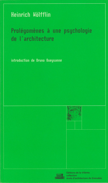 Image de Prolégomènes à une psychologie de l'architecture
