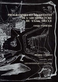 Image de Programmes et manifestes de l'architecture