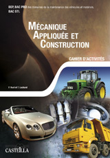 Picture of Mécanique appliquée et construction Bac Pro, Bac STID, tome 1 (2008) - Cahier activités élève