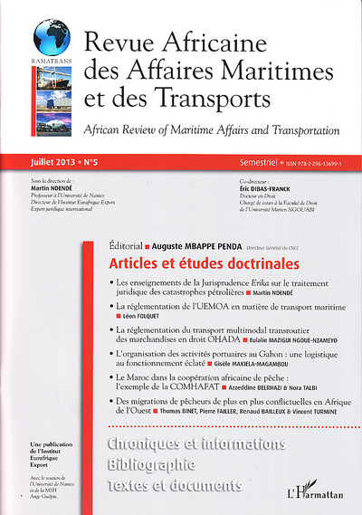 Image de Revue africaine des Affaires Maritimes et des Transports