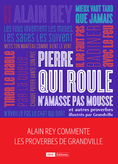 Picture of Pierre qui roule n'amasse pas mousse et autres et autres proverbes. Alain Rey