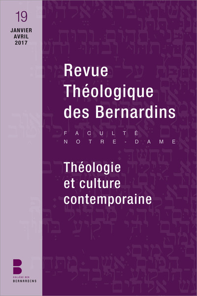 Picture of Revue théologique des bernardins n19