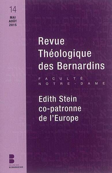 Picture of Revue theologique des bernardins n14