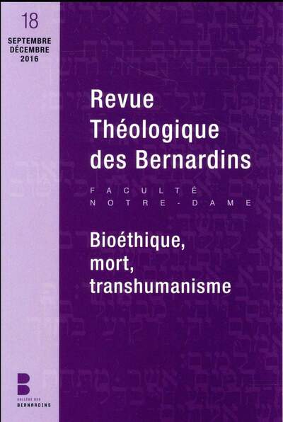 Picture of Revue théologique des bernardins n18