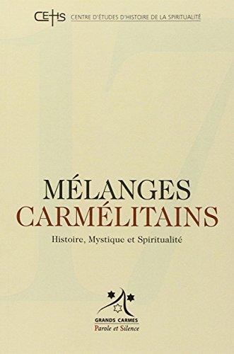 Picture of Melanges carmelitains 17