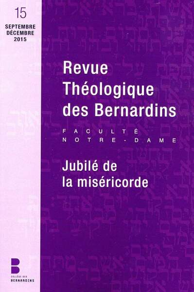 Picture of Revue theologique des bernardins jubile de la misericorde 15