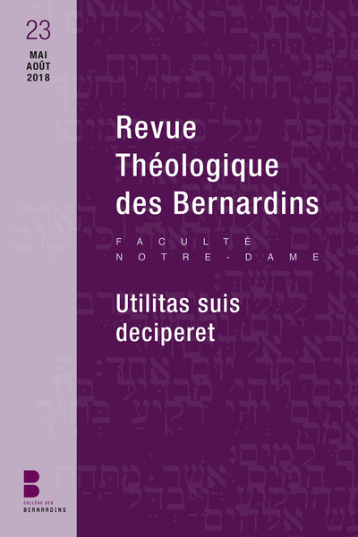 Picture of Revue Théologique des Bernardins n°23