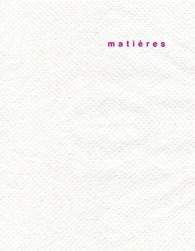 Picture of Revue Matières n°12
