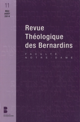 Image de Revue theologique des bernardins n11