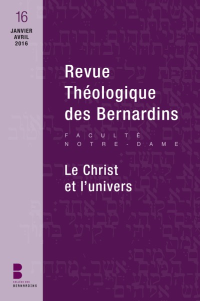 Picture of Revue théologique des Bernardins 16