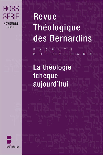 Picture of Revue Théologique des Bernardins - Hors-série - La théologie tchèque