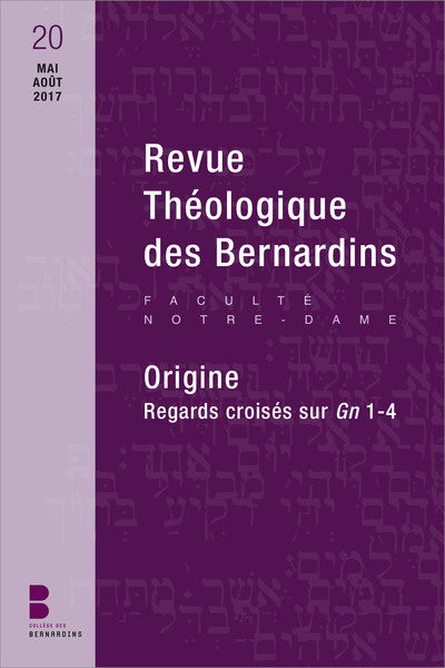 Picture of Revue theologique des bernardins 20