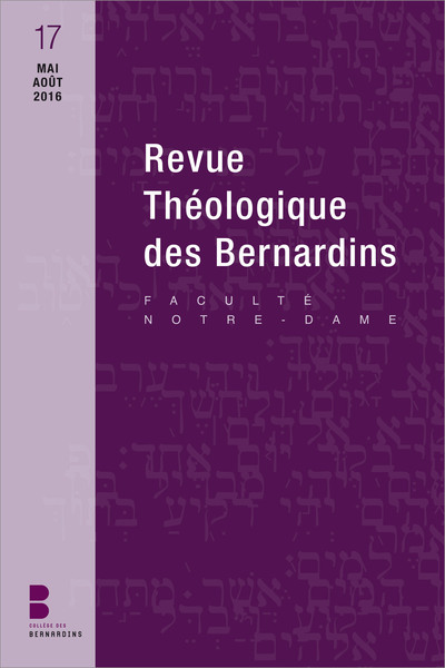 Picture of Revue théologique des Bernardins 17