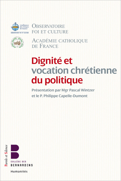 Image de Dignité et vocation chretienne du politique