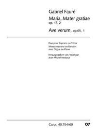 Picture of GABRIEL FAURE : AVE VERUM - MARIA, MATER GRATIAE - VOIX ET PIANO