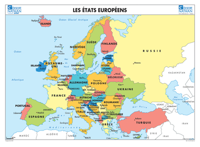 Picture of Carte L'Europe : Relief/Etats