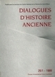Picture of Dialogues d'histoire ancienne, n° 25-1/1999