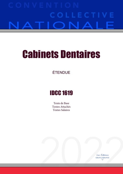 Picture of Convention Collective Nationale Cabinets Dentaires IDCC 1619