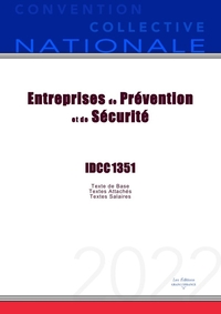 Picture of Convention Collective Nationale Entreprises de Prévention et de Sécurité IDCC 1351