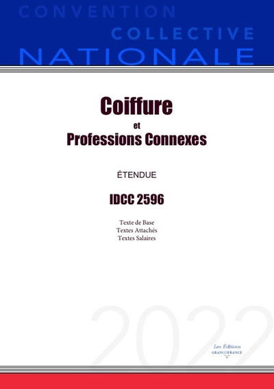 Picture of Convention Collective Nationale Coiffure et Professions Connexes IDCC 2596