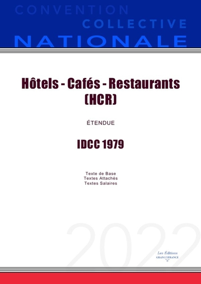 Picture of Convention Collective Nationale Hôtels Cafés Restaurants (HCR) IDCC 1979