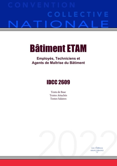 Picture of Convention Collective Nationale Bâtiment ETAM IDCC 2609